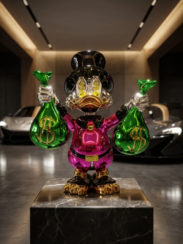 Money Bags Duck (white / green)