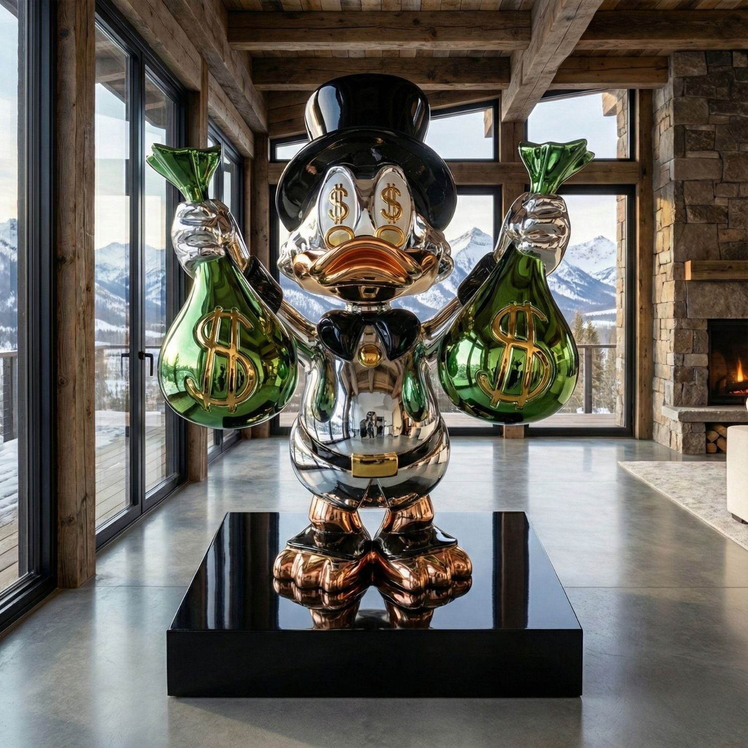 Billionaire Duck (Money Bags) Lifesize 150 cm™