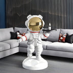 Medium Nova White Astronaut Bear Butler Sculpture - 90cm