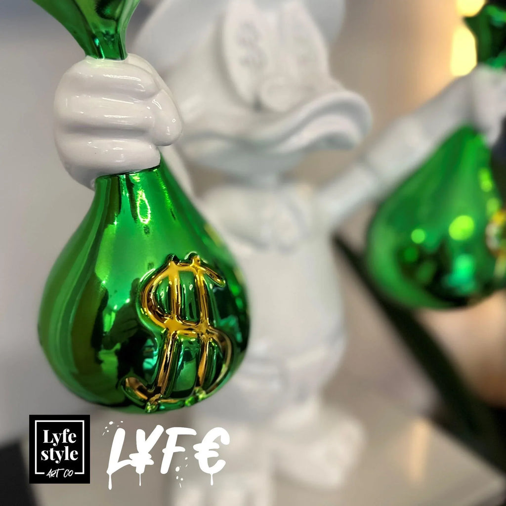 Money Bags Duck (white / green)