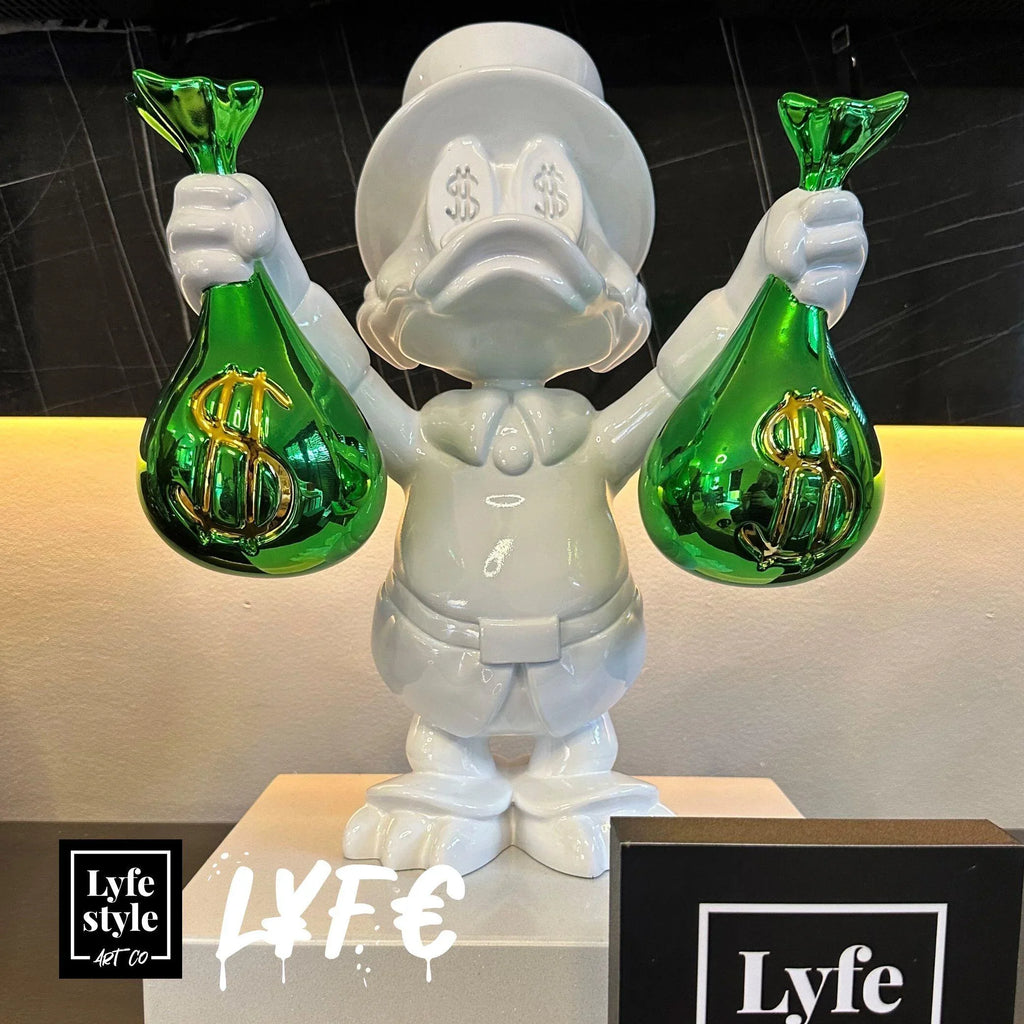 Money Bags Duck (white / green)