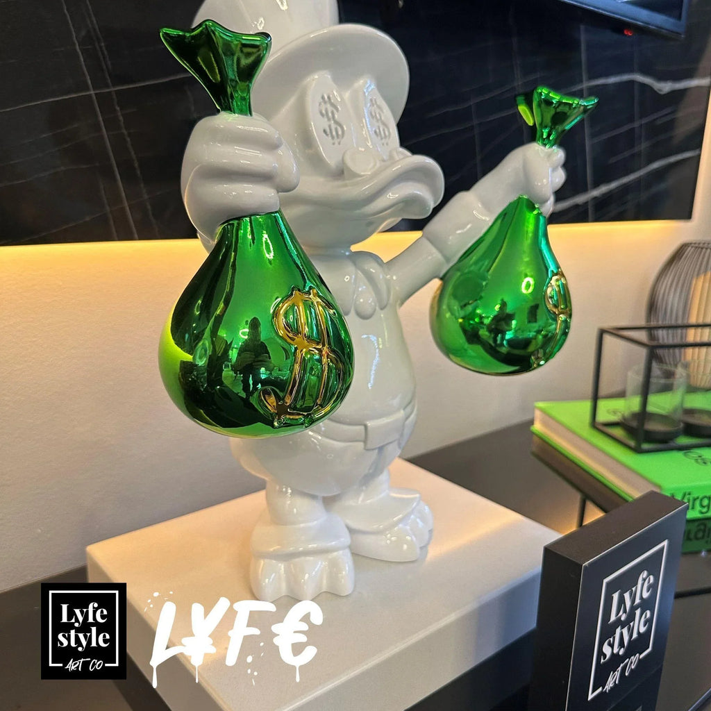 Money Bags Duck (white / green)