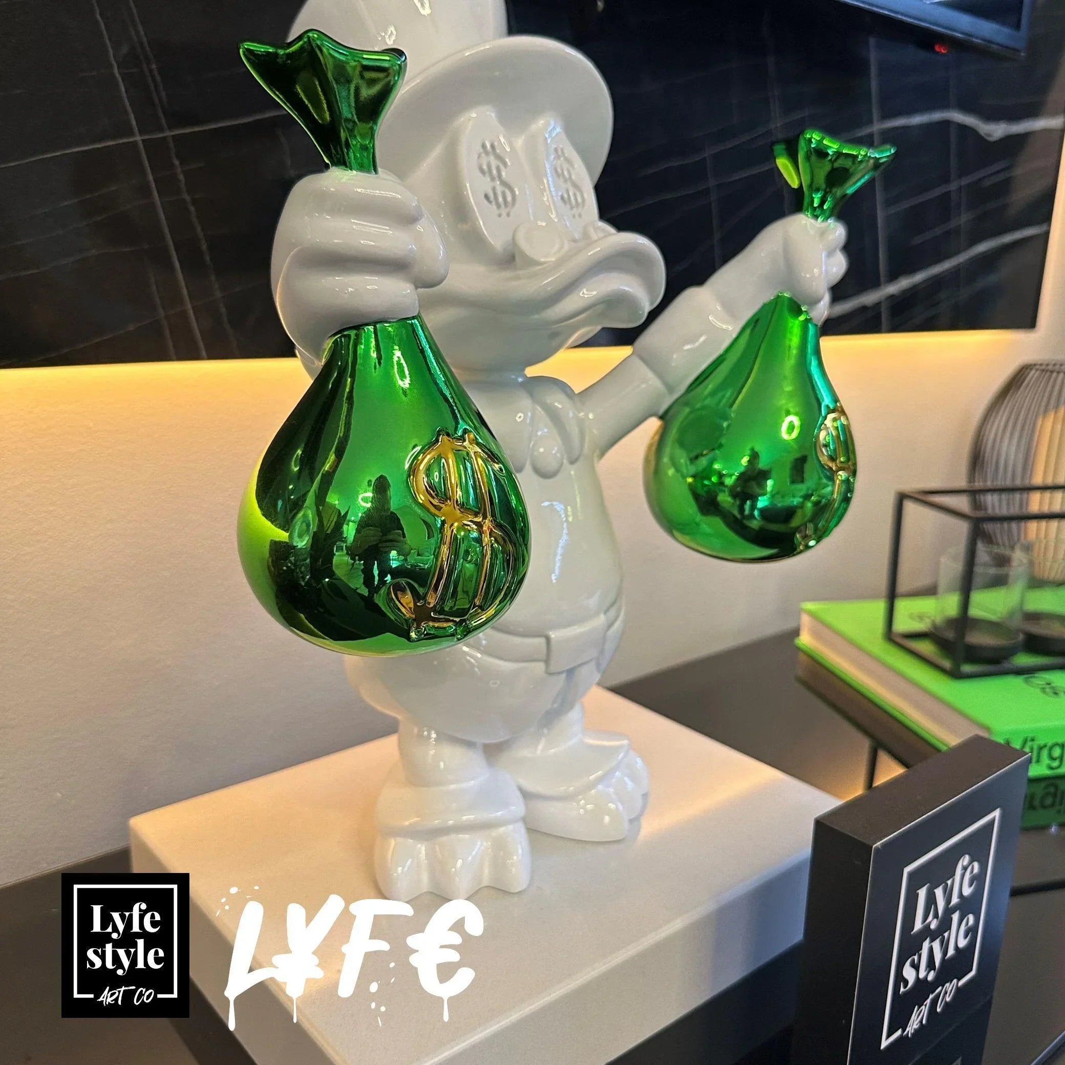 Money Bags Duck (white / green)